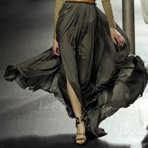 Lanvin, runway, size 37, exotic leather. Ankle cuff.